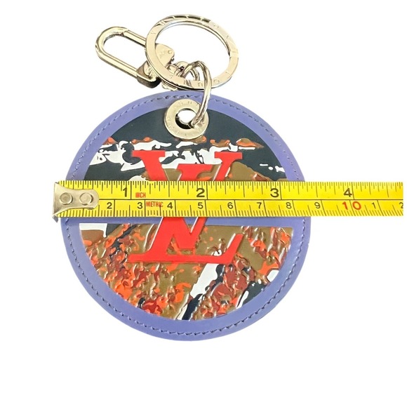 New Louis Vuitton Key Chain Alps Damier Graphite Multi Color LV Key Ring RARE - Picture 9 of 10